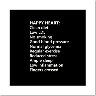 For a healthy, happy heart Posters and Art